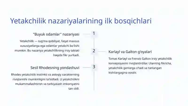 Yetakchilik va Liderlik Nazariyalari 3