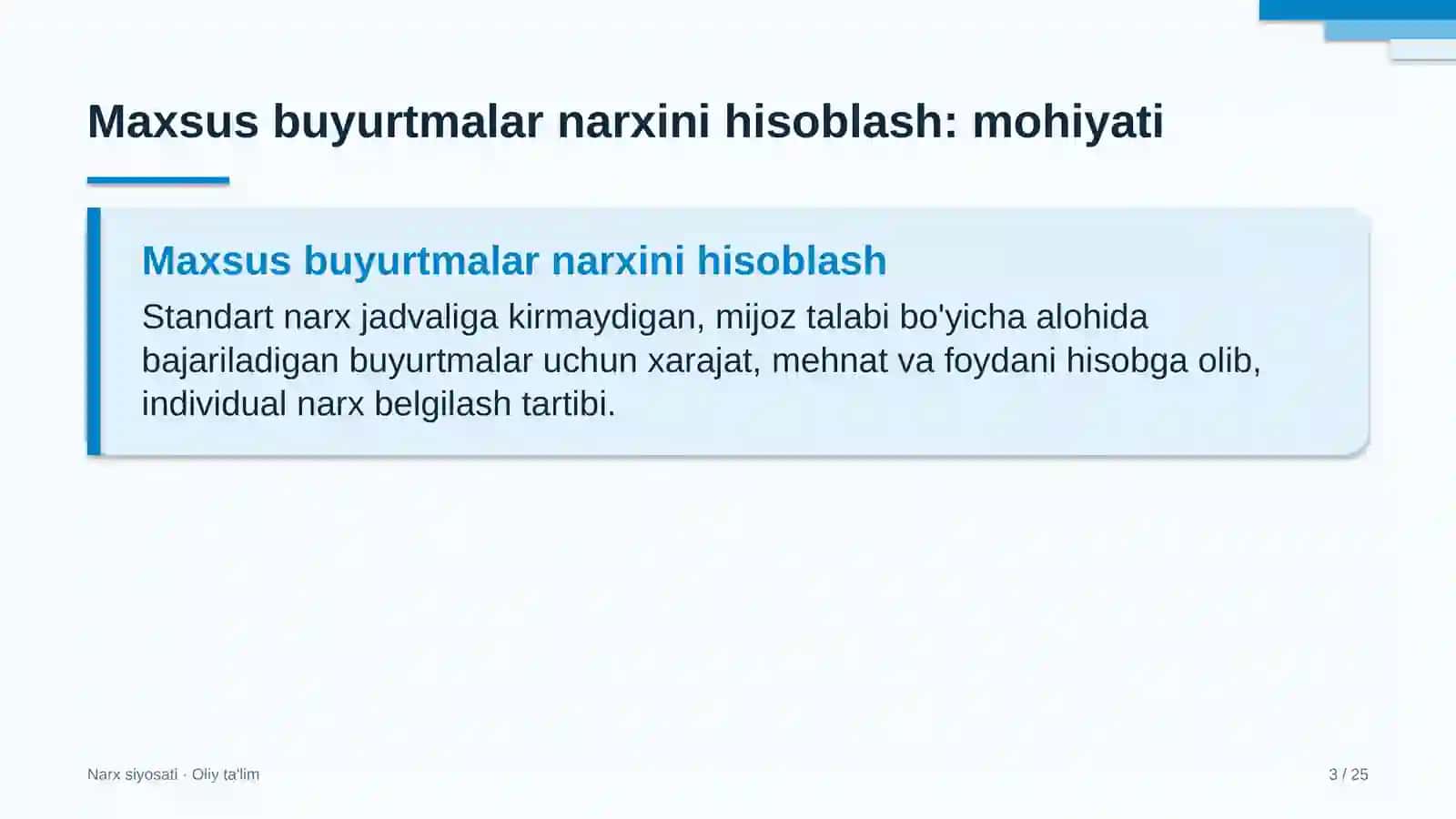 ovoz yozish studiyalarida maxsus buyurtmalar narxini hisoblash 6727 3