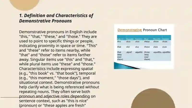 Demonstrative pronouns 3