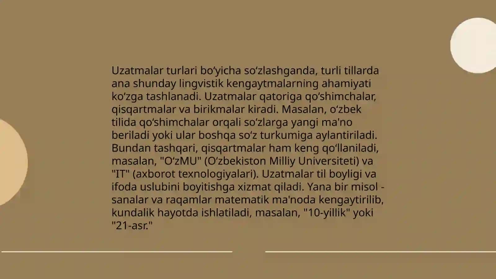 Uzatmalar 3