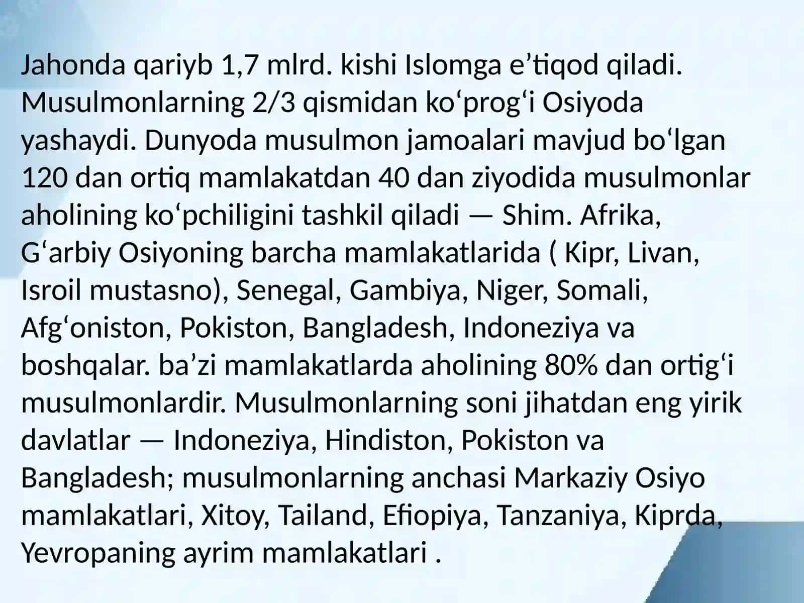 Islom nurli ma'rifat dini 3