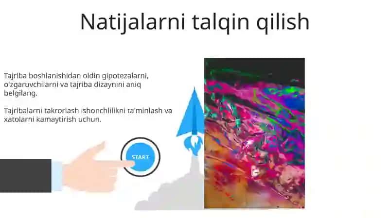 Tajribalar tashkil etish 3