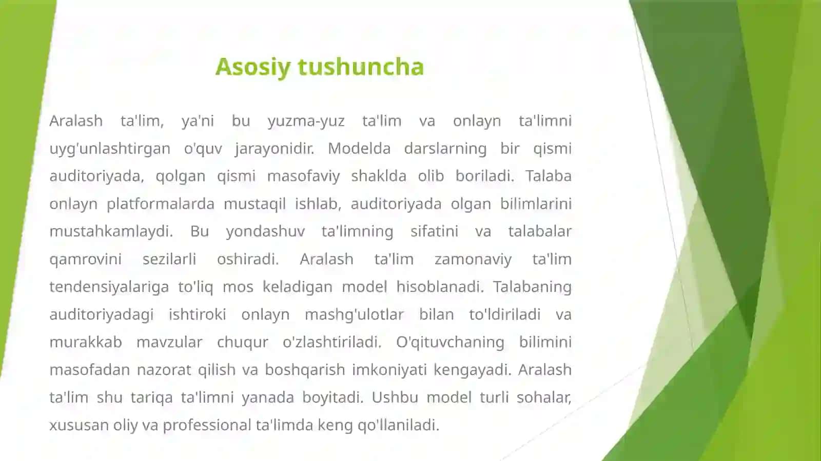 ARALASH TA'LIM MODELINING AFZALLIKLARI 3