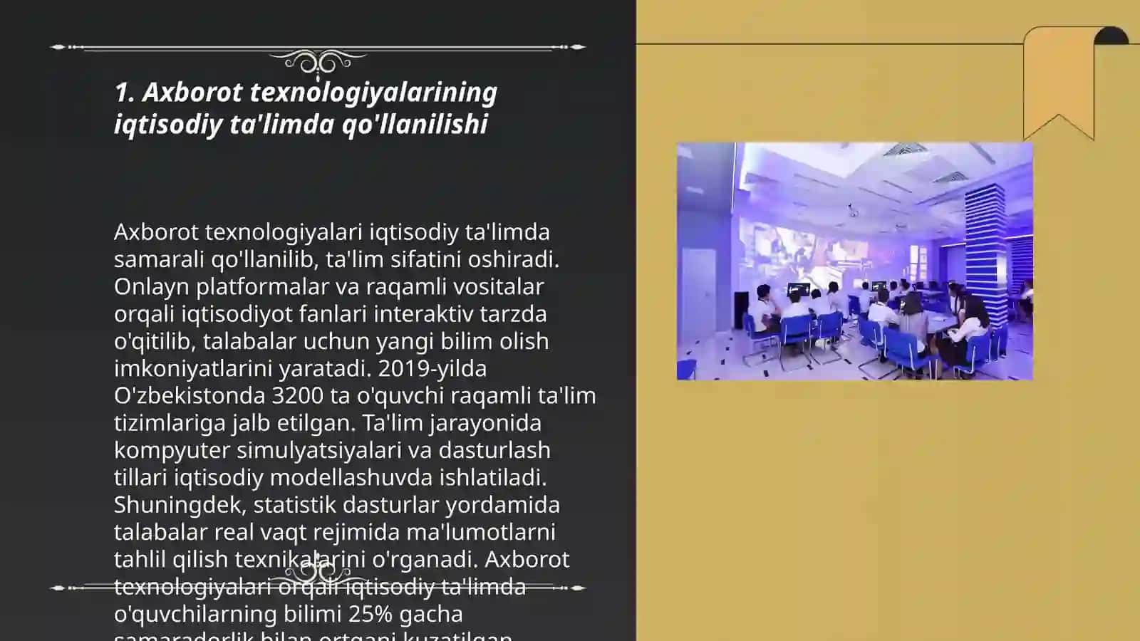 Axborot texnalogiyalarining iqtisodiy ta'limda qo'llanilishi 3