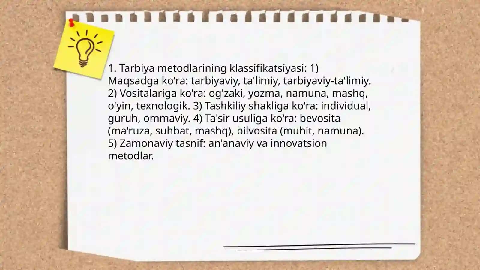 Tarbiya metodlarining turlari 3