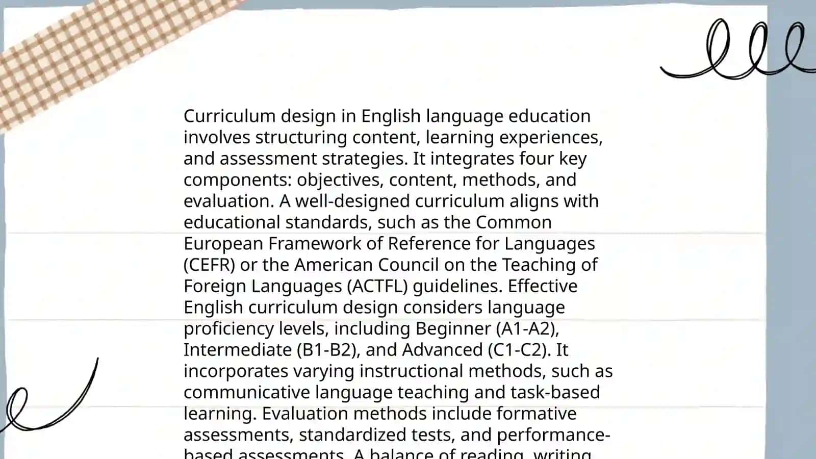 "Planning for teaching and learning" 3