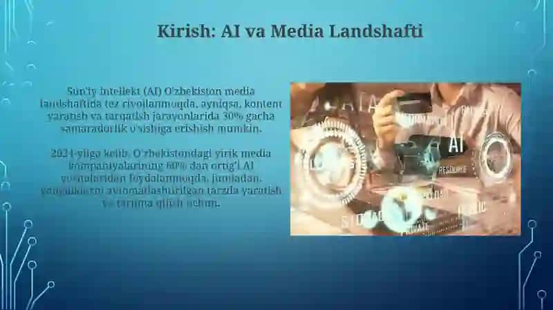 Sun'iy intellektning media industriyasidagi o'rni 3