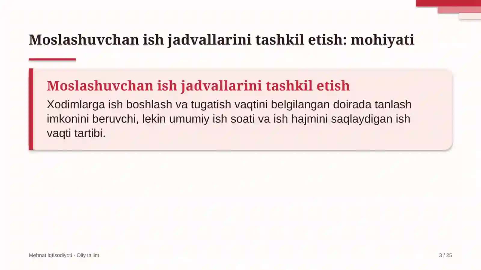 Hosting provayderlarida ish jadvallarini moslashuvchan tashkil etish 3