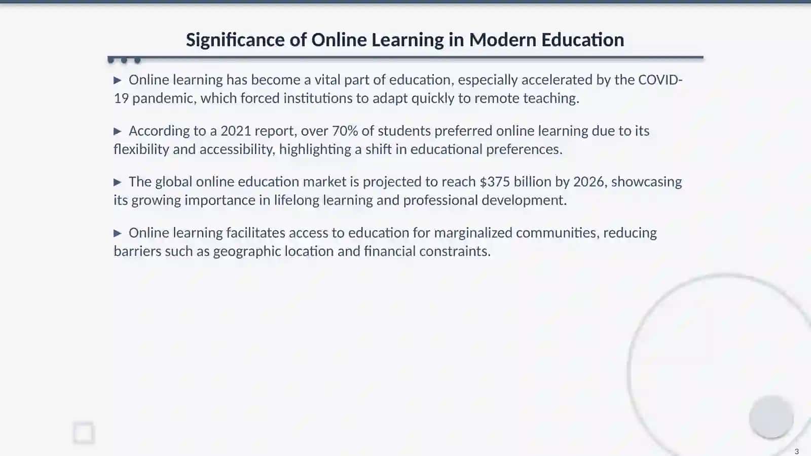 The Transformative Effects of Online Learning 3