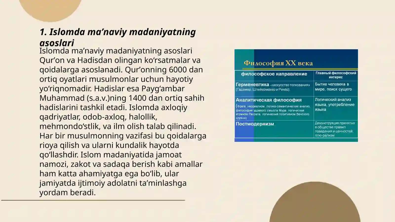 Islom inson maʼnaviy madaniyatini tarbiyalash omillari haqida 3