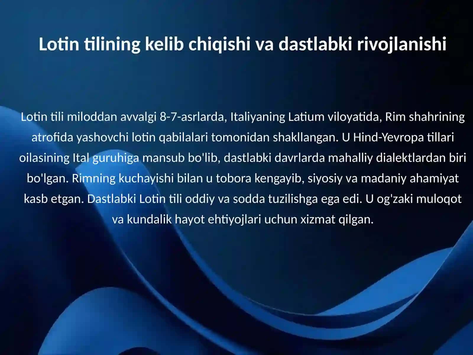 Lotin tili tarixi 3