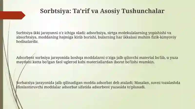 Sorbsiya va uning turlari 3