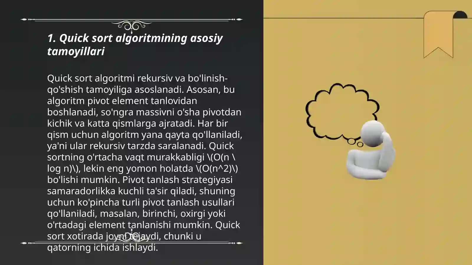 Quick sort algoritmi 3