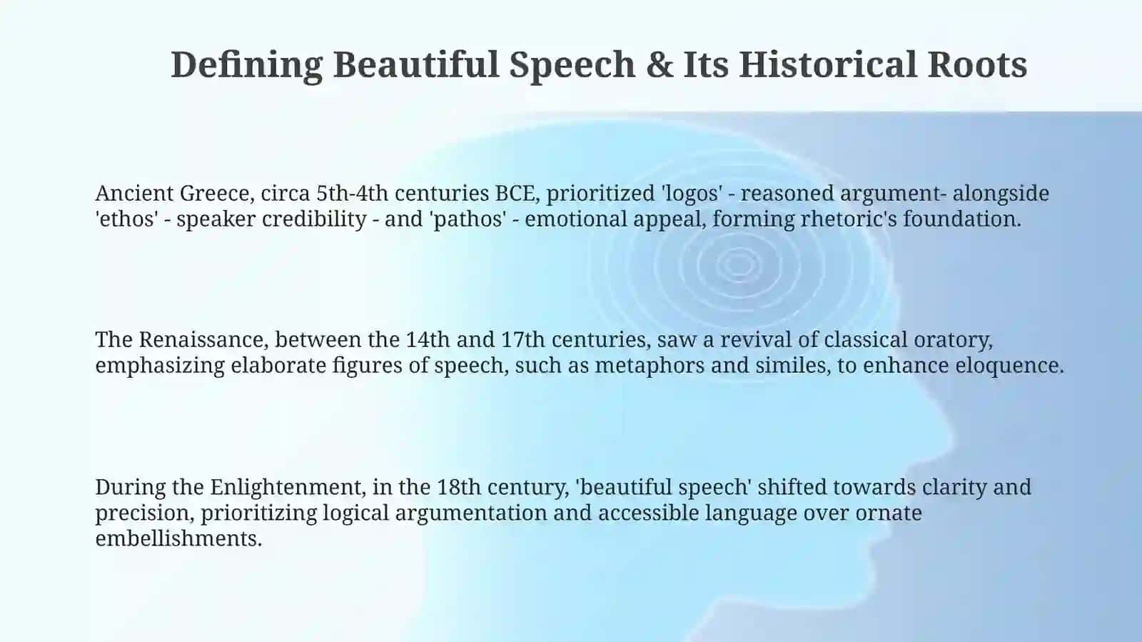 Forms of beautiful speech or different periouds 3
