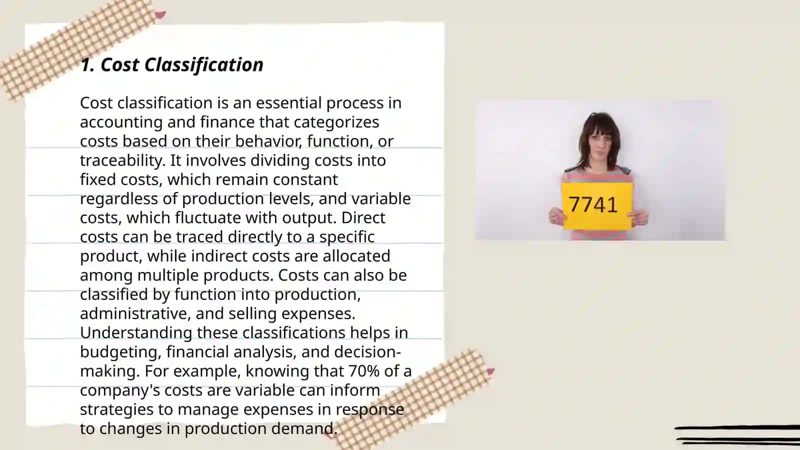 Cost Classification 3
