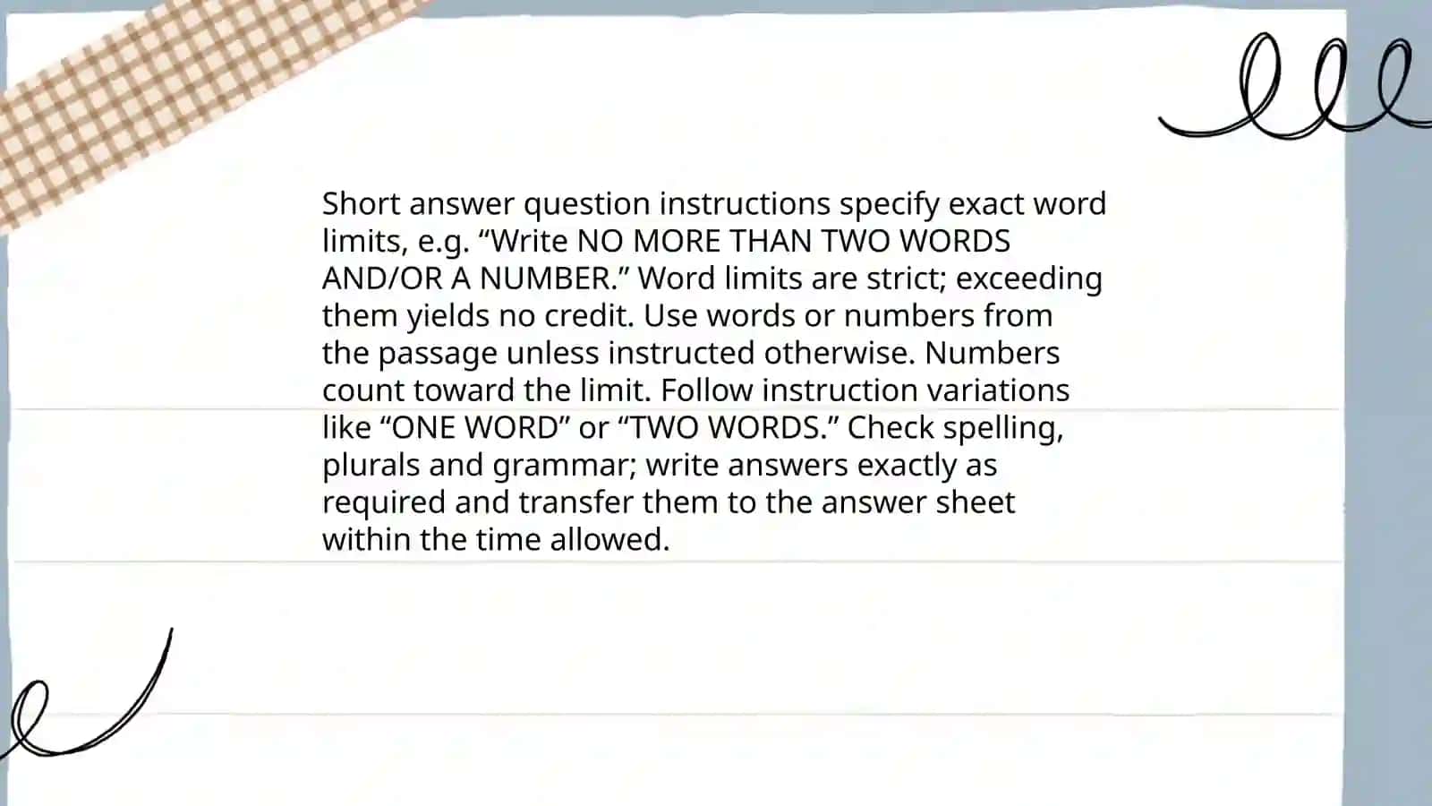 IELTS Reading: Short Answer Questions 3