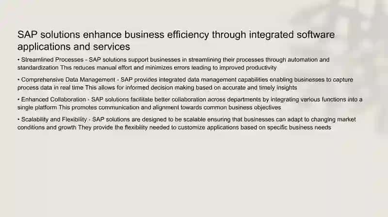 SAP Solutions 3