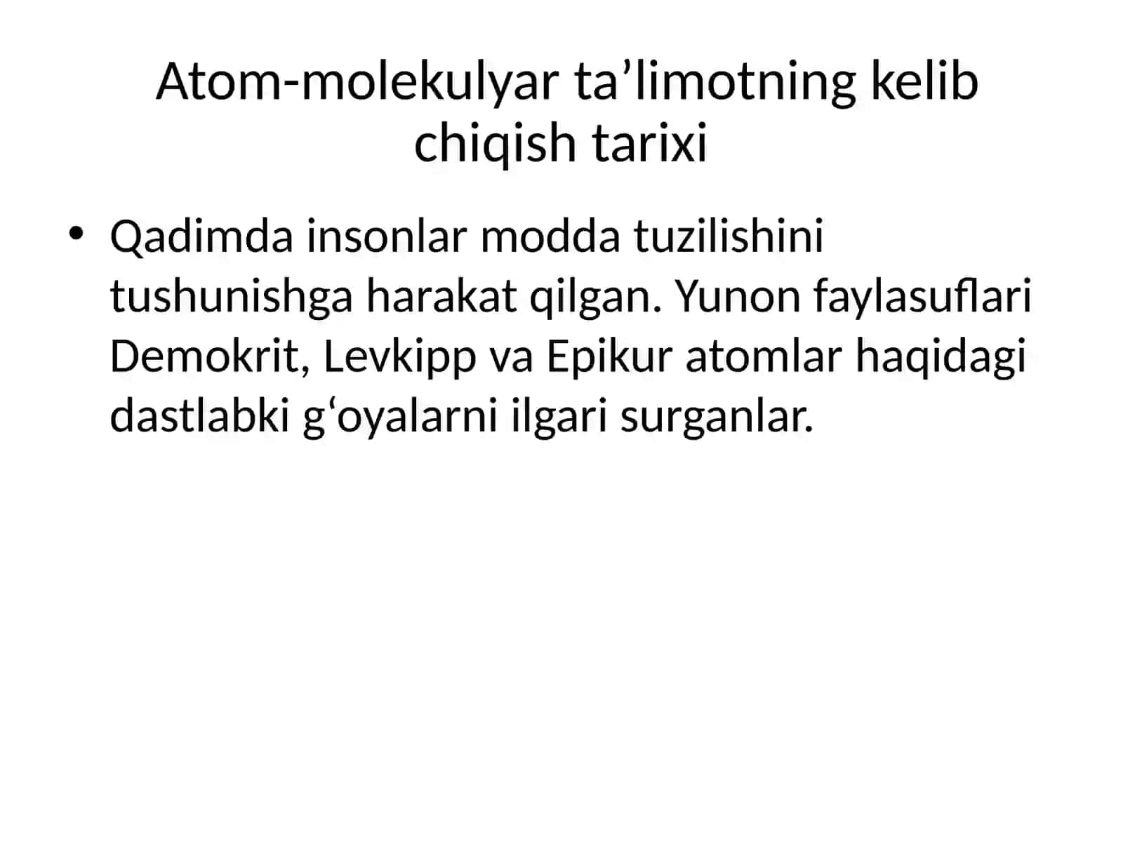 Atom-molekulyar  ta’limotning  kelib  chiqish  tarixi 3
