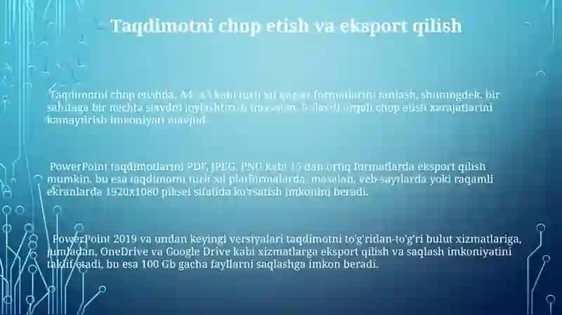 Microsoft PowerPoint dasturi 3