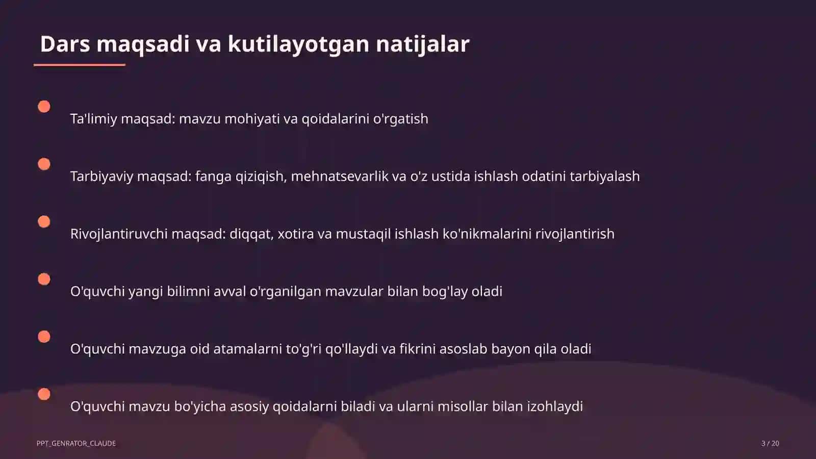 Sinf rahbarining yillik ish rejasi 3
