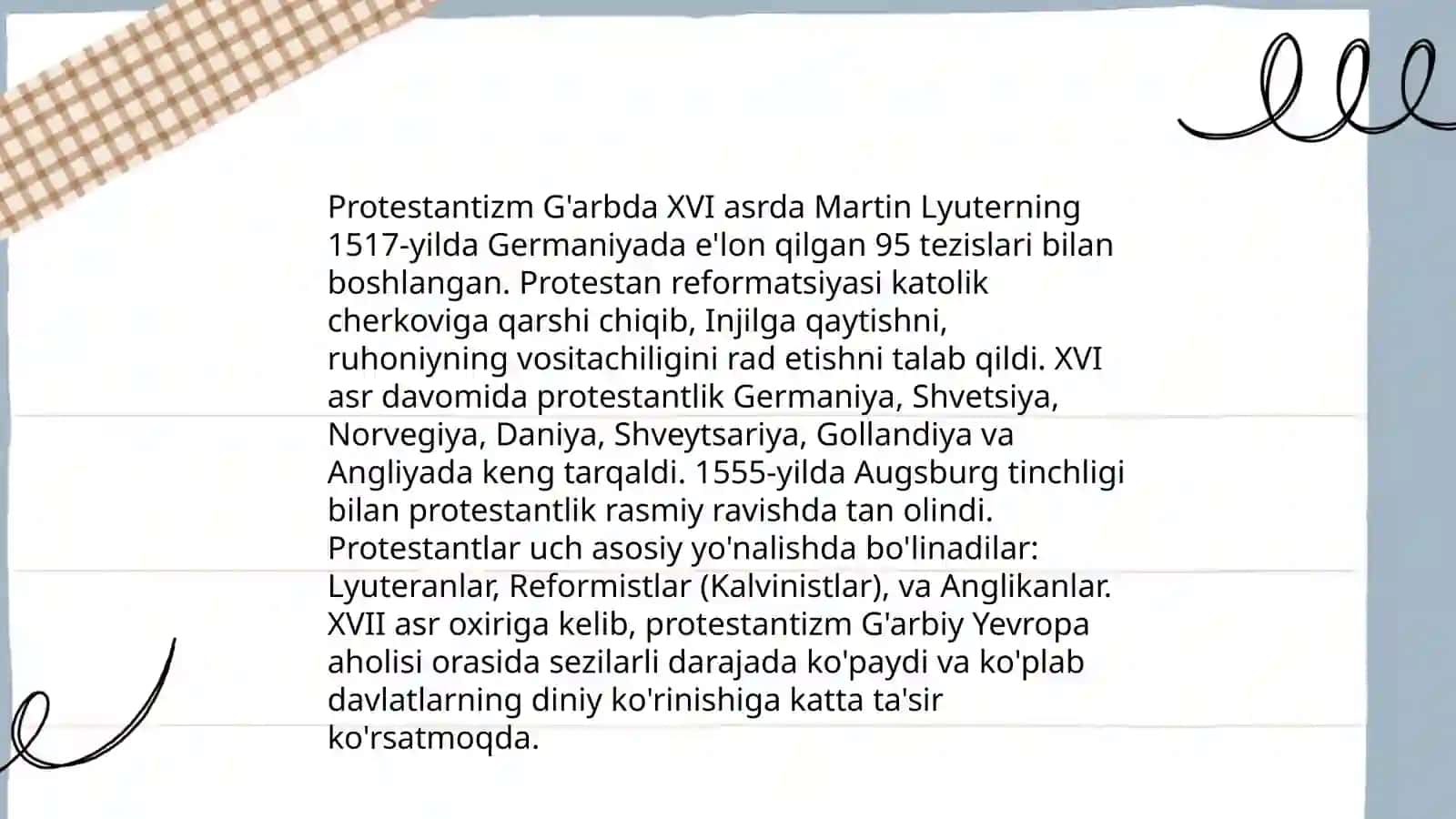 Protestantizm ideologiyasining rivojlanishi 3