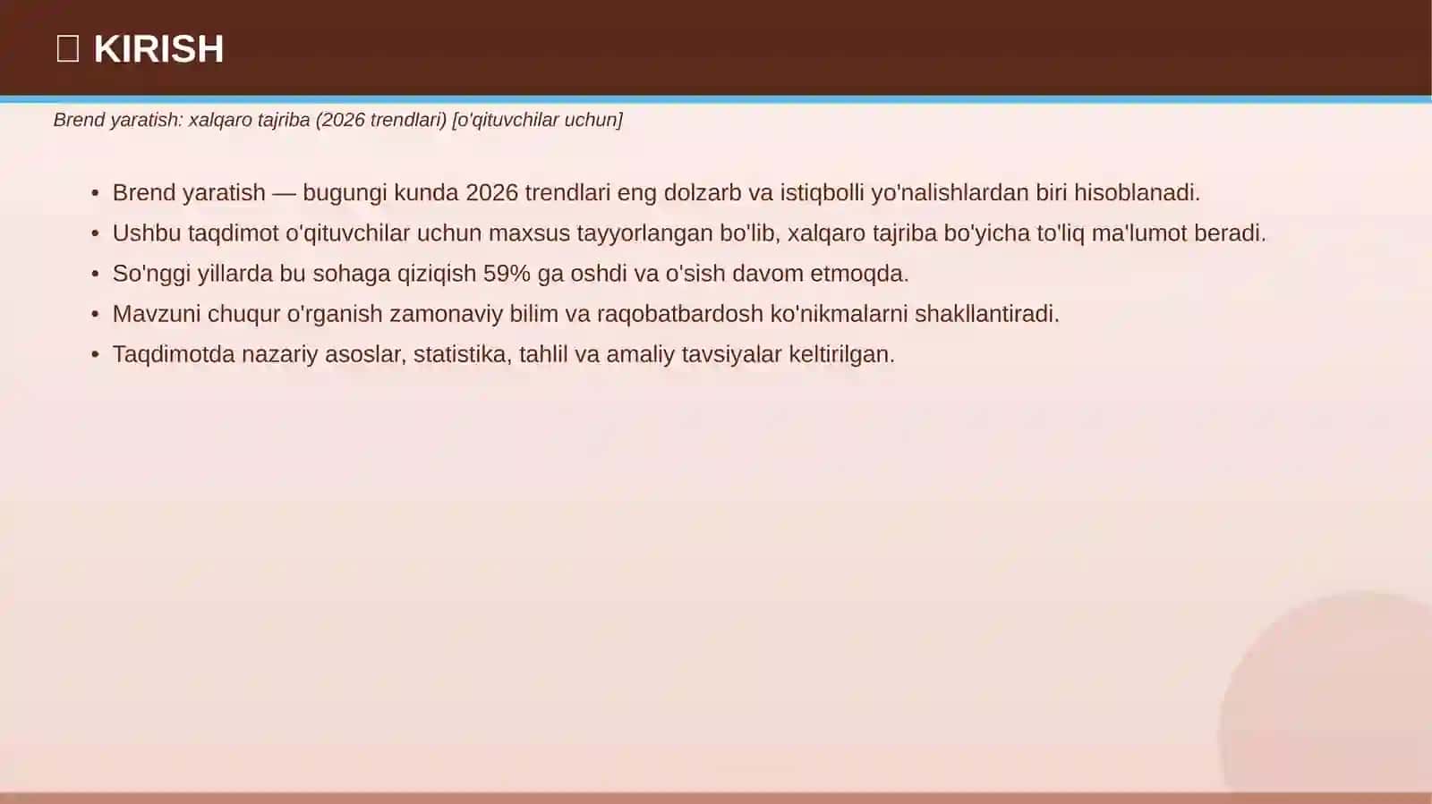 Professional Taqdimot - 2026 3