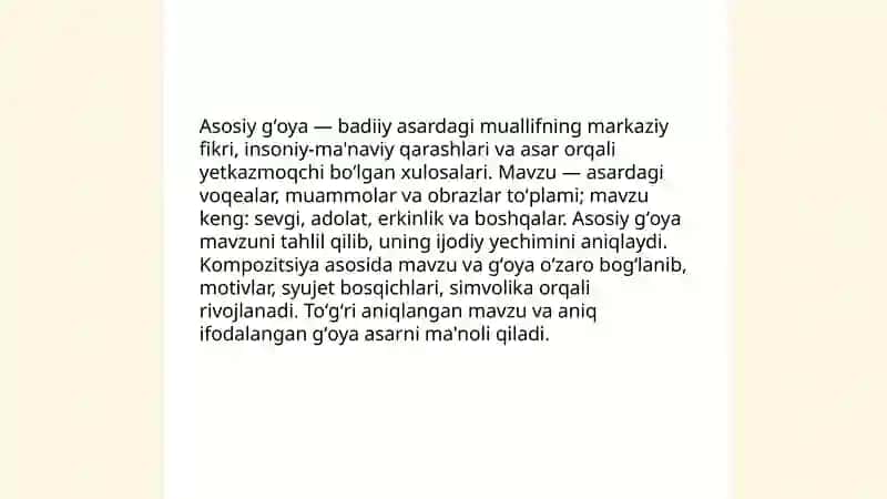 Badiiy asar kompozitsiyasi 3