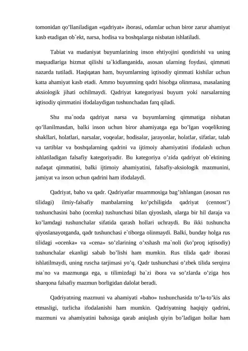 Qadriyatlar falsafasi (aksiologiya) 3