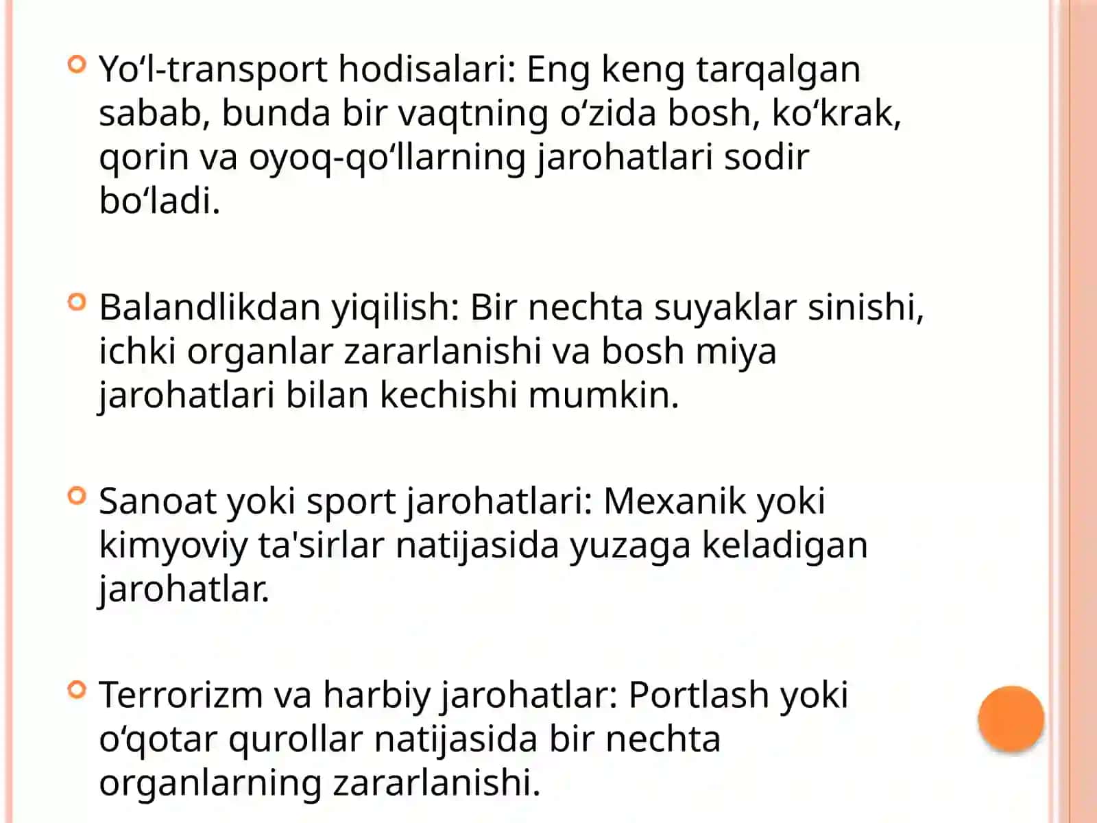 Politravma va travmatik shok 3