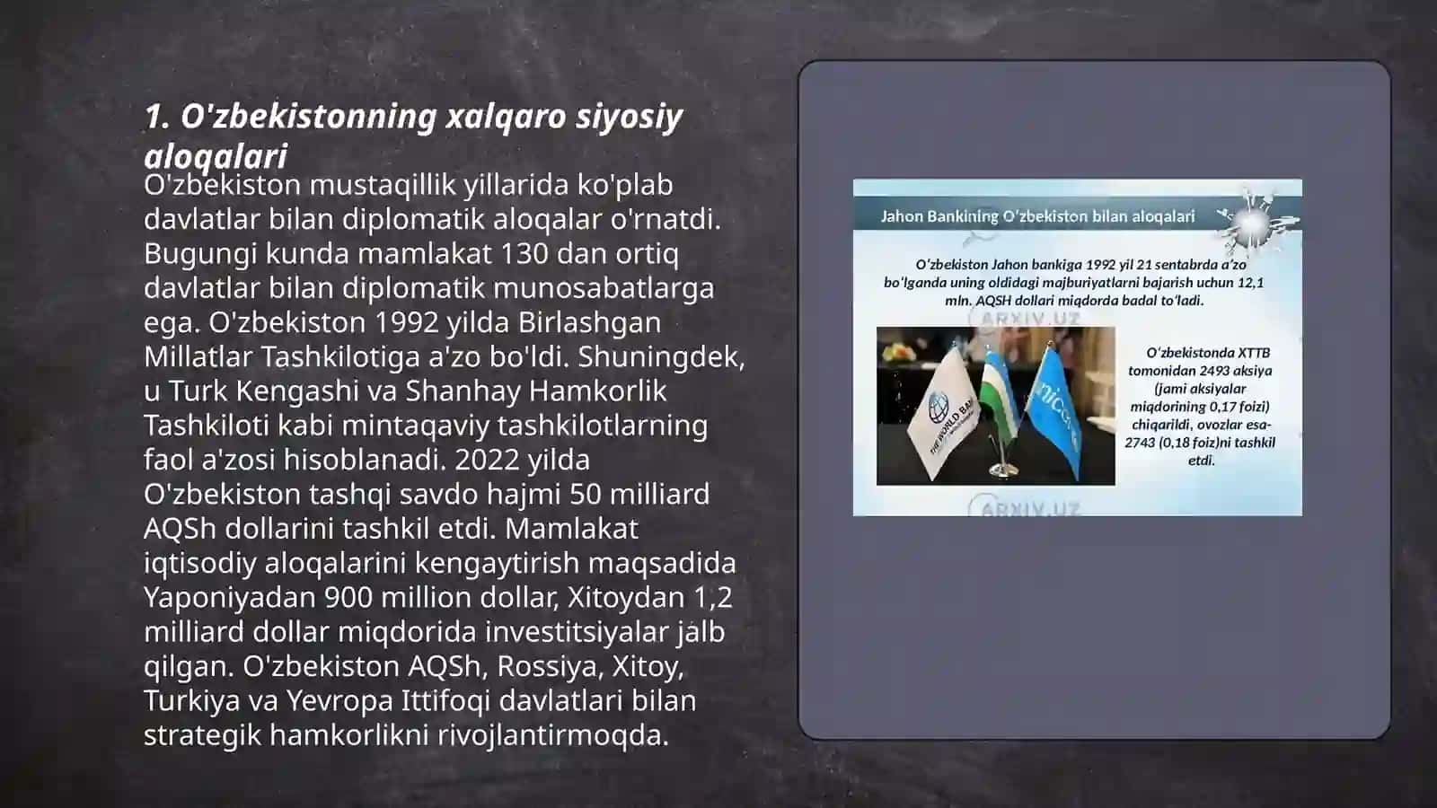 O'zbekiston va jahon hamjamiyati 3