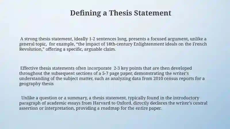 Thesis statement 3
