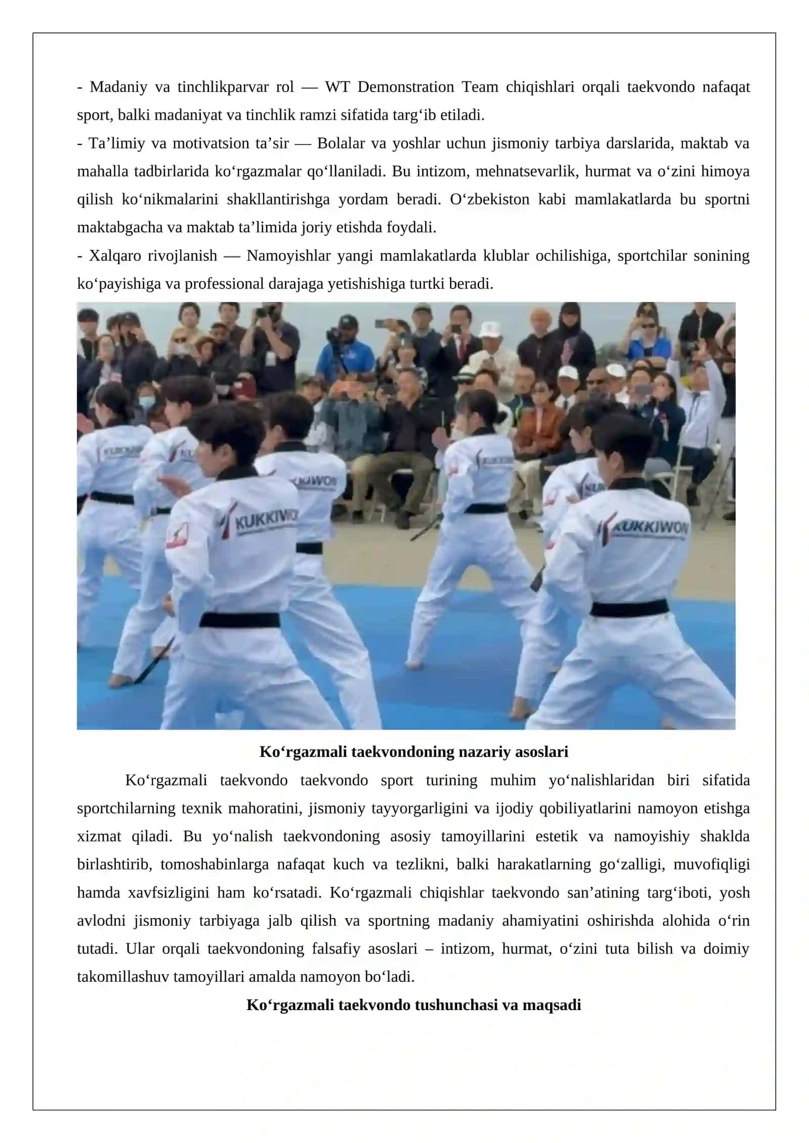 Ko‘rgazmali taekvondo 3