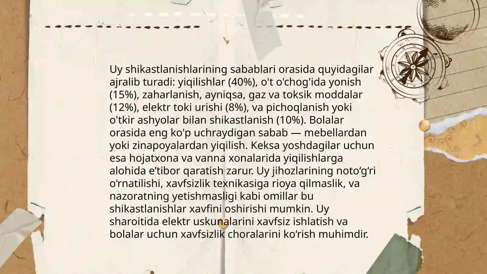 Uy shikastlanishining sabablari 3
