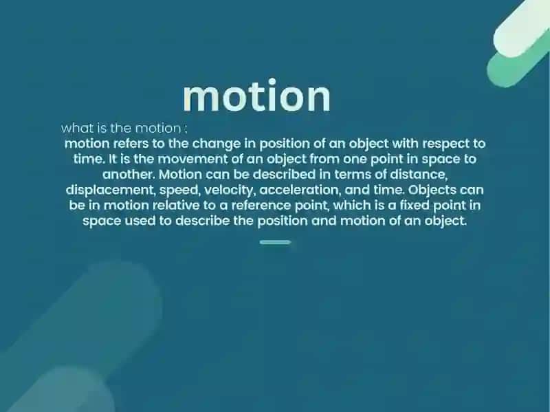 Types of Motion 3