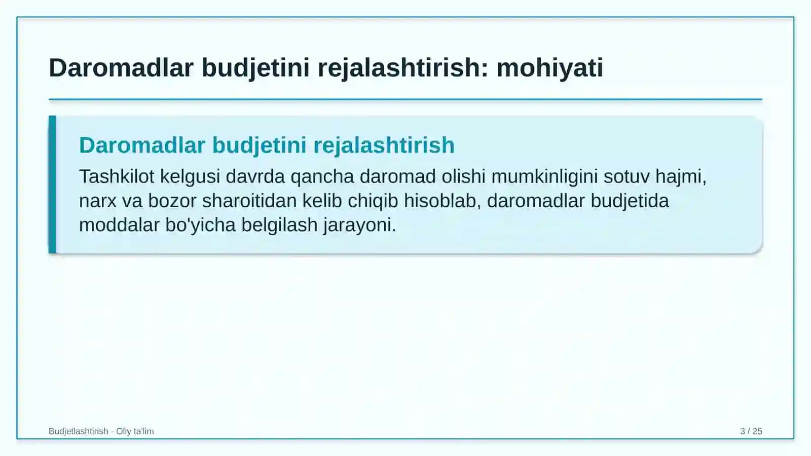 Tog' turizmida daromadlar budjetini rejalashtirish 3
