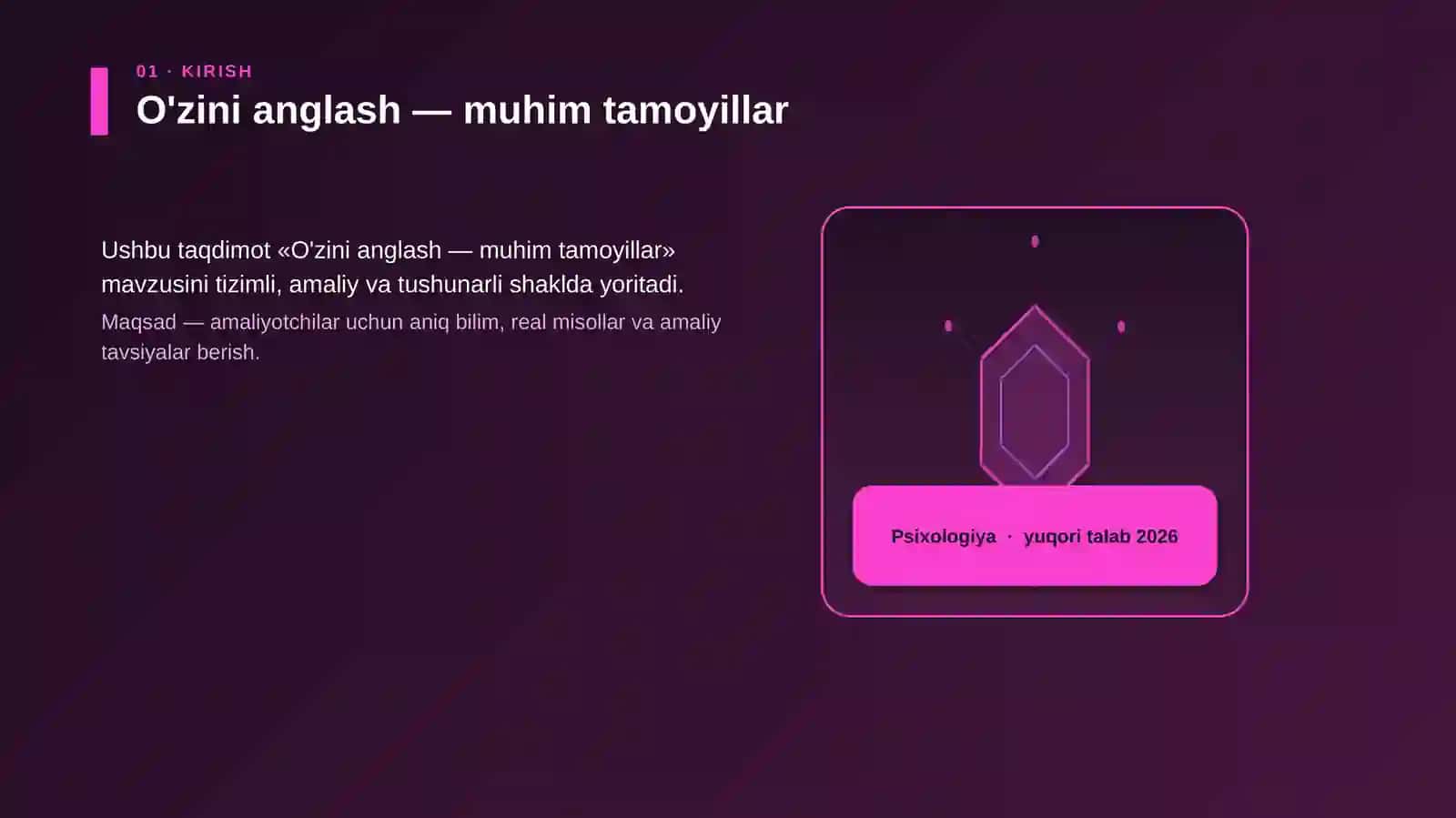 O'zini anglash — muhim tamoyillar 3