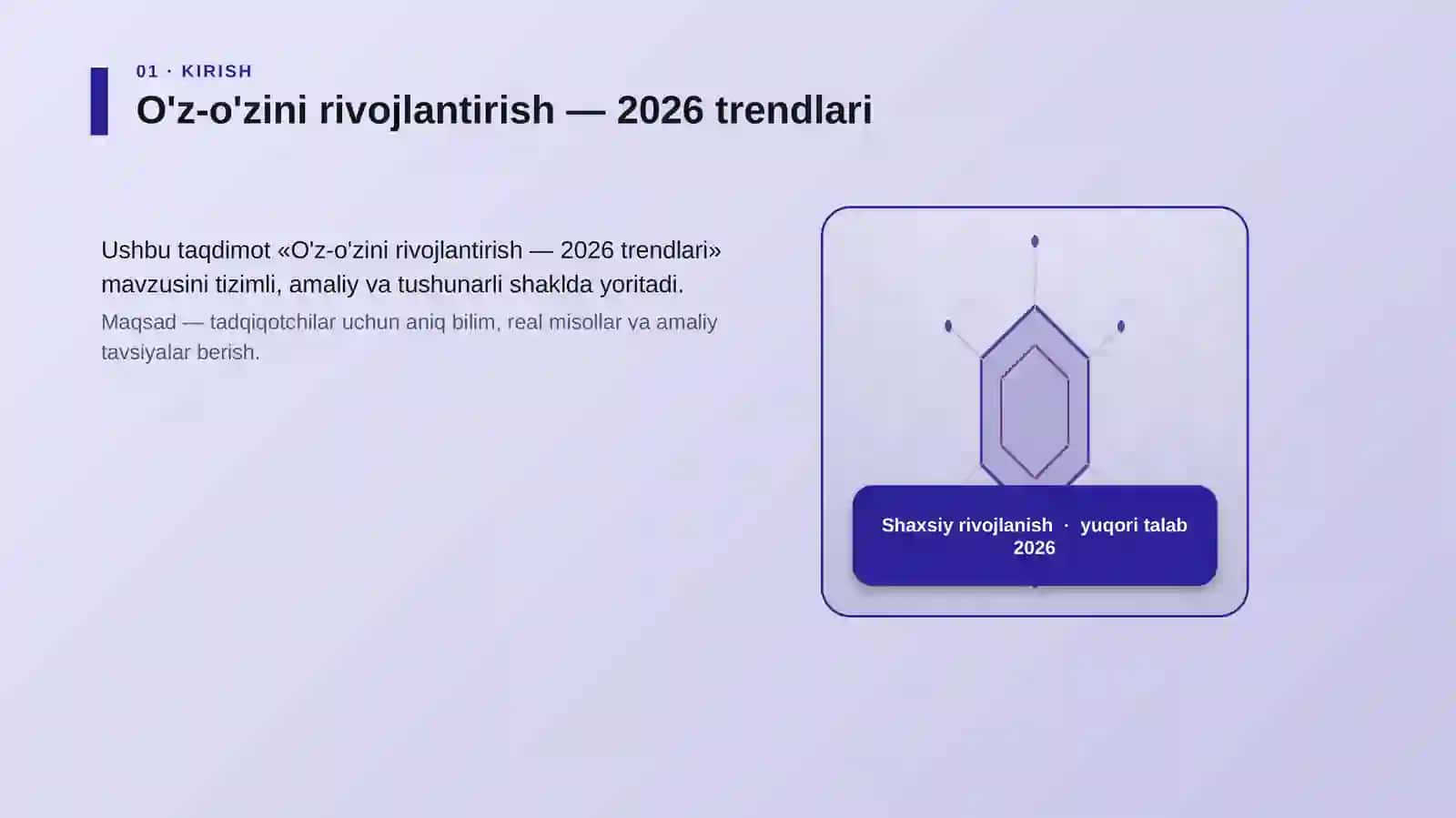 O'z-o'zini rivojlantirish — 2026 trendlari 3