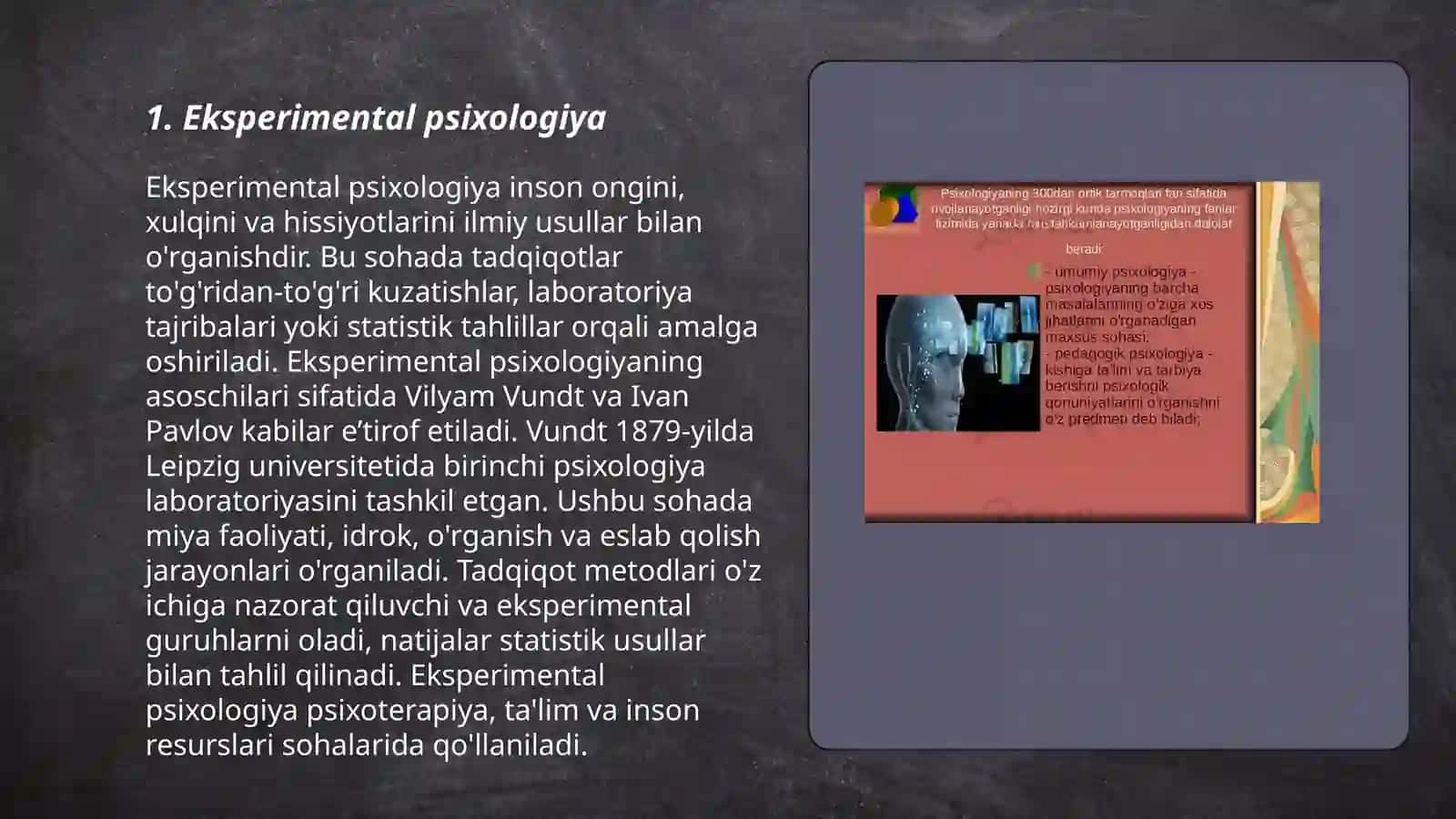 Psixologiyaning tadqiqot metodlari va tarmoqlari 3
