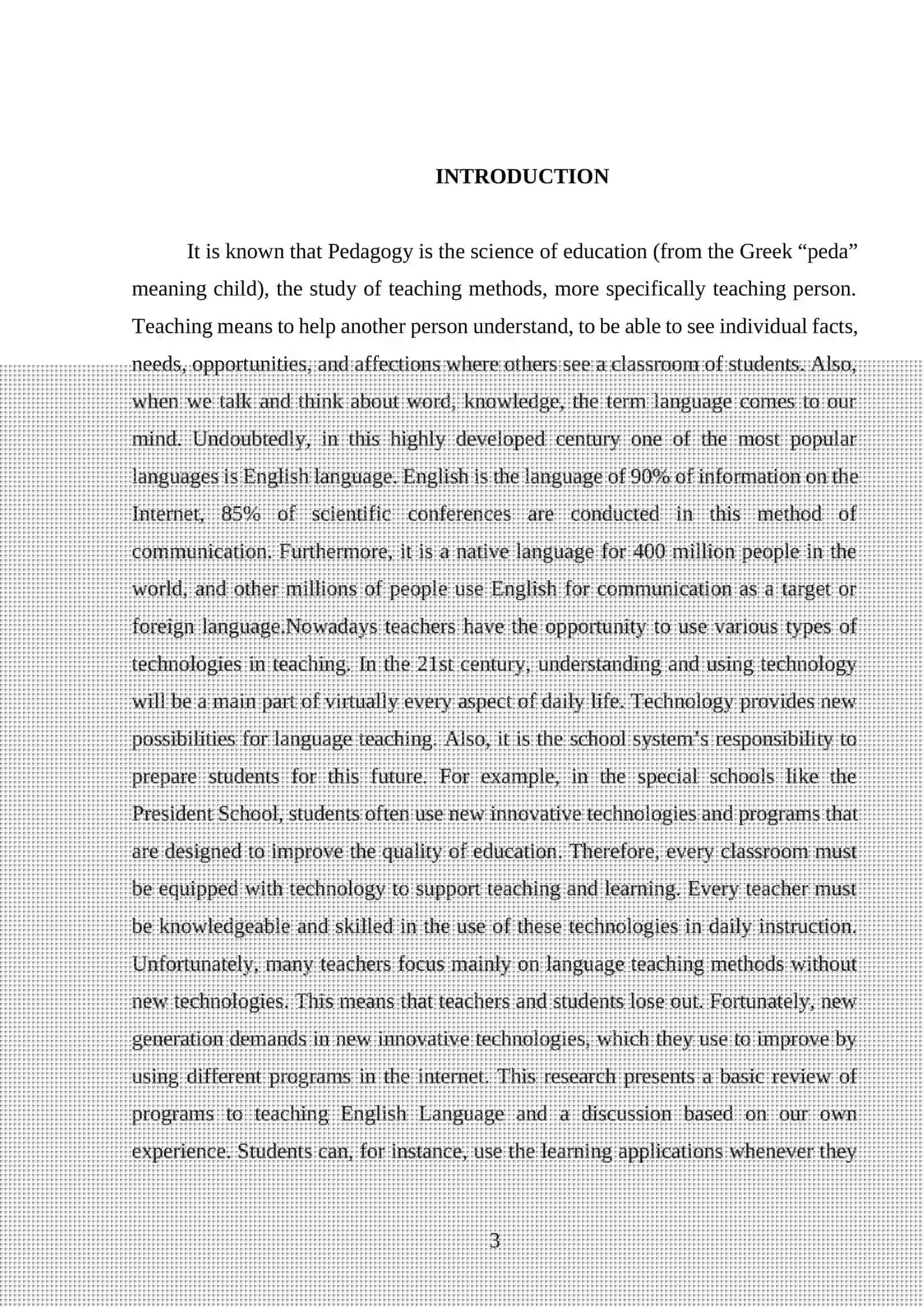 Coursework on Practical Usage of New Pedagogical Technologies 3