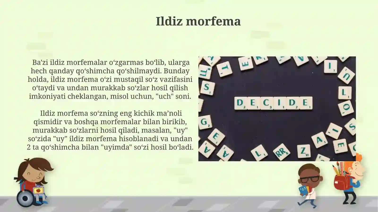 Ildiz morfema 3