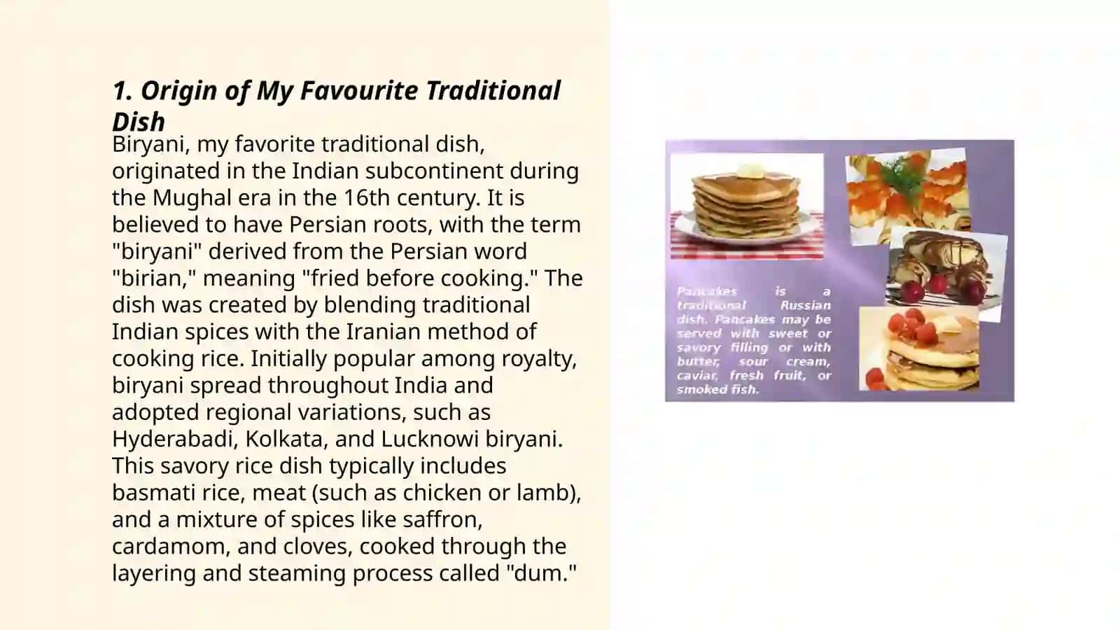 My Favourite Traditional Dish 3