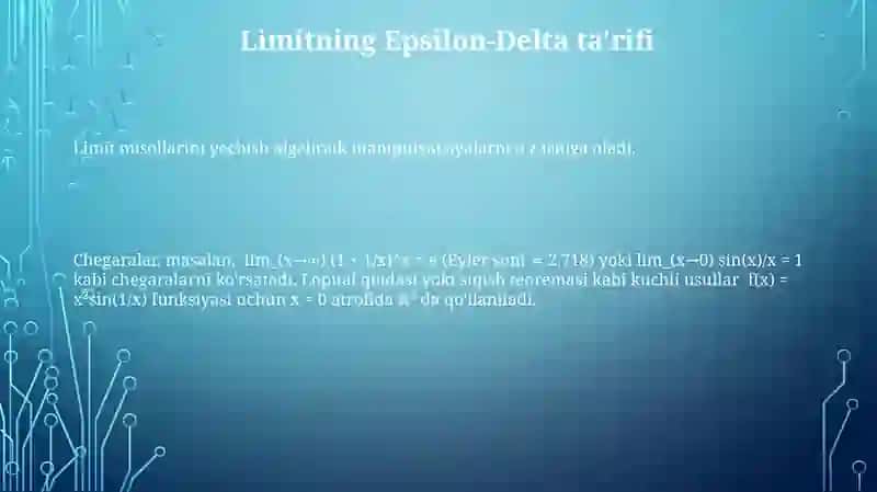 Ajoyib limitlar 3
