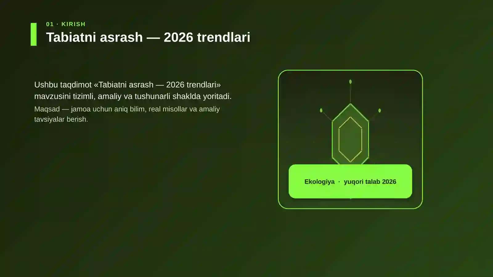Tabiatni asrash — 2026 trendlari 3