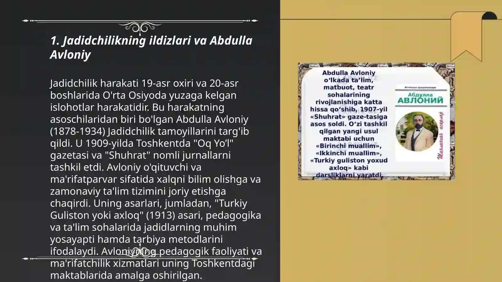 Abdulla Avloniy dramalari 3