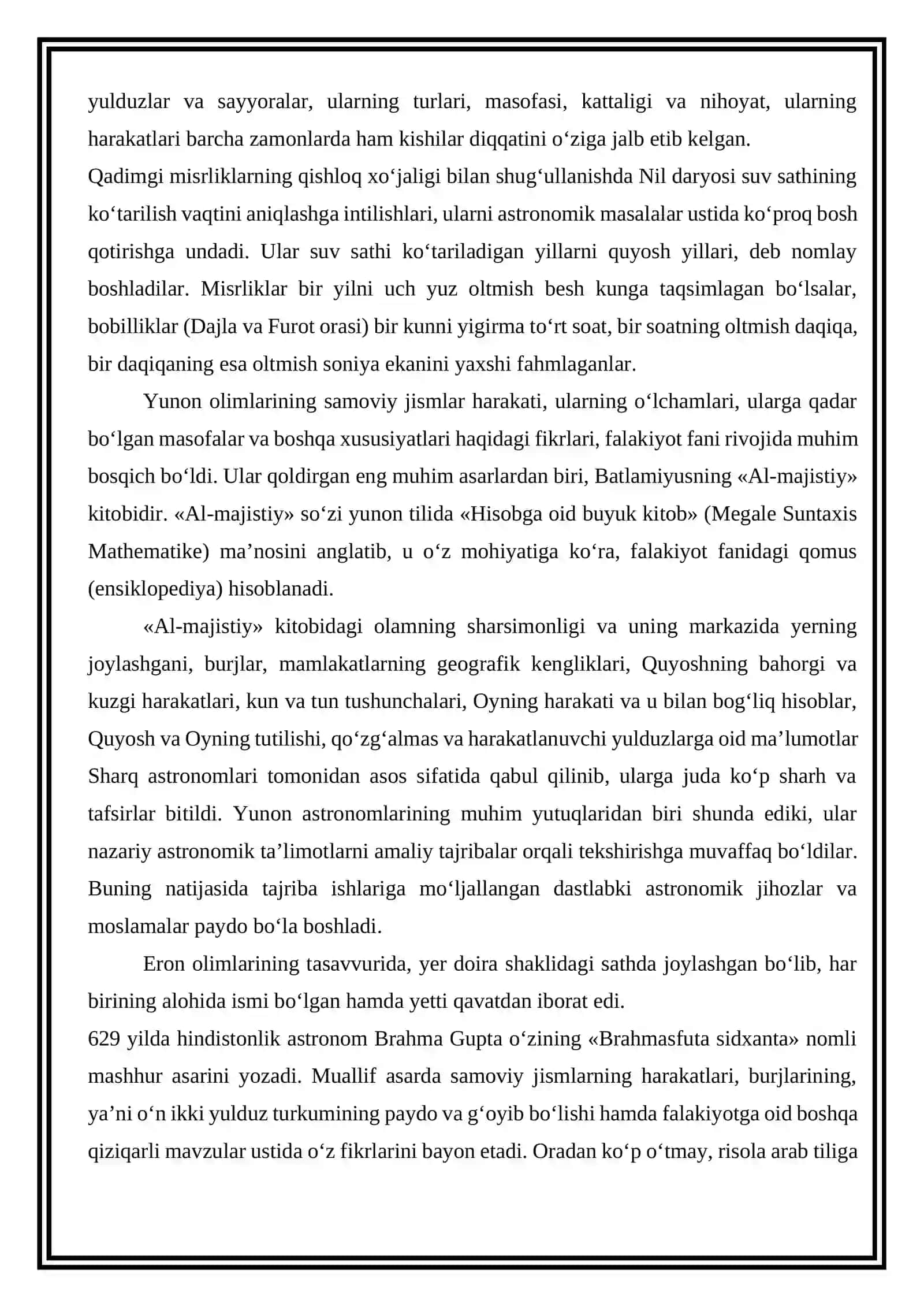 “Bayt al-hikma”da astronomik ilmlar rivoji 3