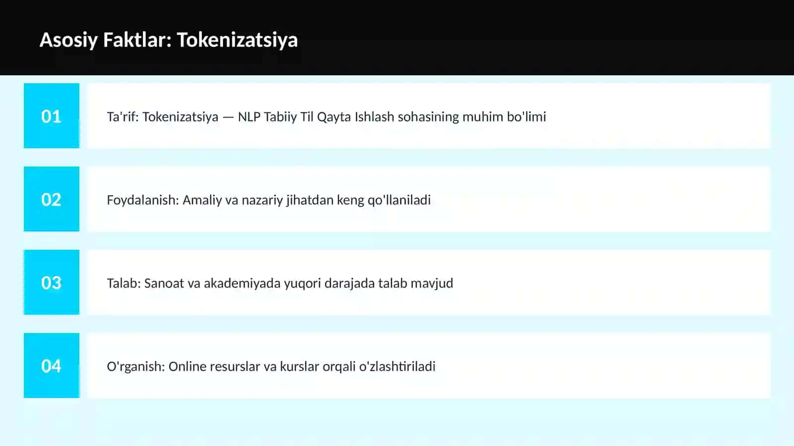 AI | NLP TABIIY TIL QAYTA ISHLASH 3