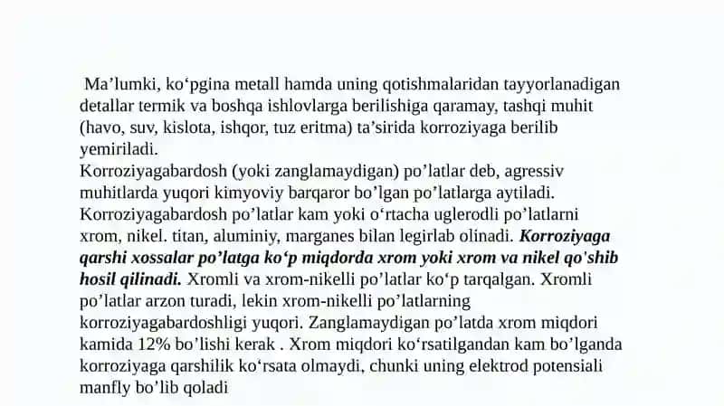 Korroziya, uning turlari va oldini olish choralari 3