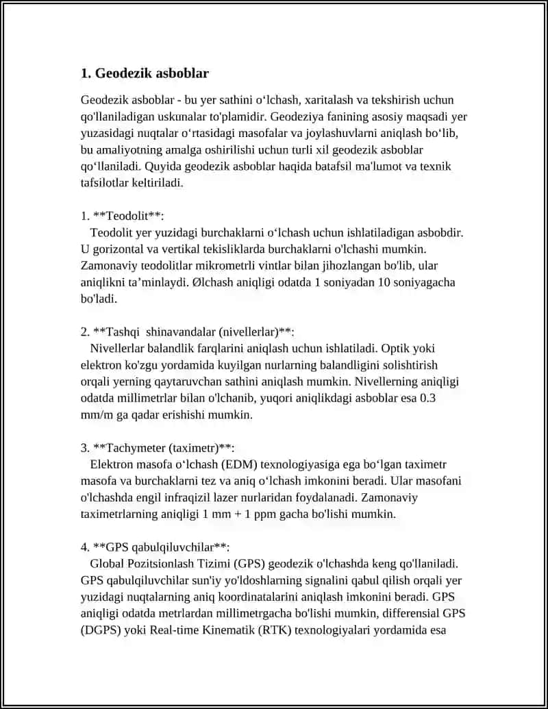 Geodezik asboblar 3