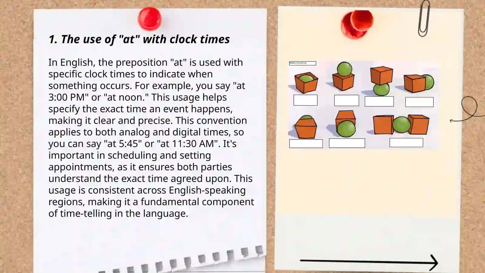 Prepositions and time expressions 3