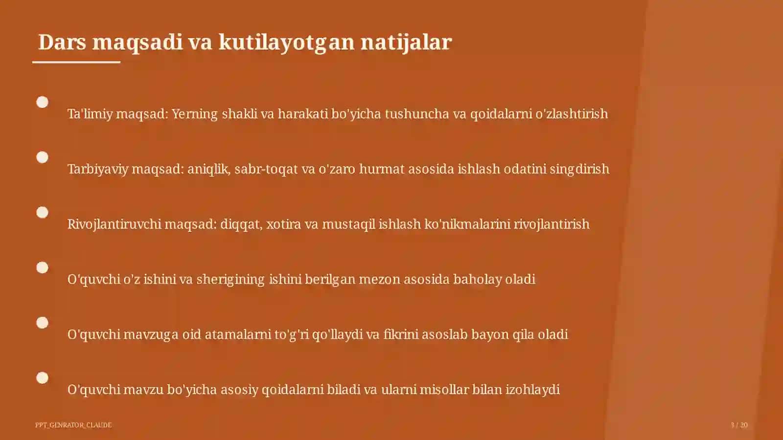 Yerning shakli va harakati (5-sinf) 3